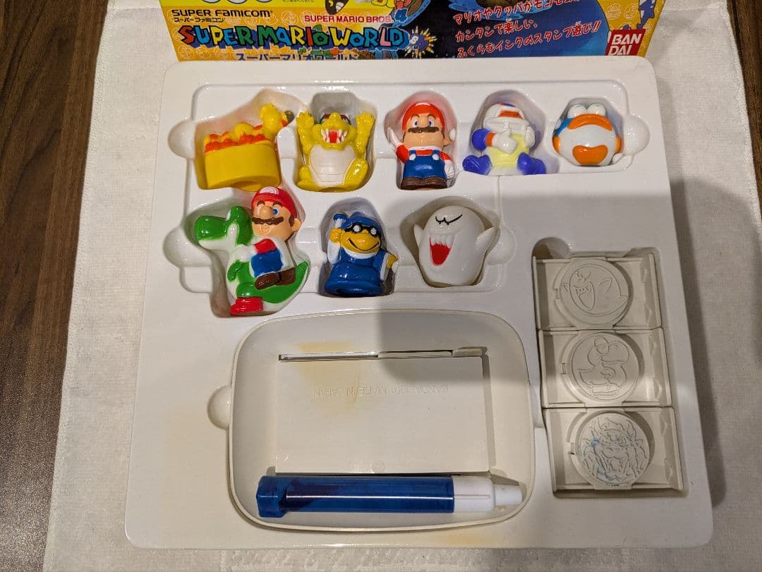 任天堂 1991 スーパーファミコン スーパーマリオワールド スタンプフィギュア