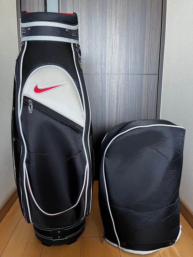 美品完売品　希少ナイキゴルフ　スポーツ　アクティブカートキャディバッグ 黒×赤