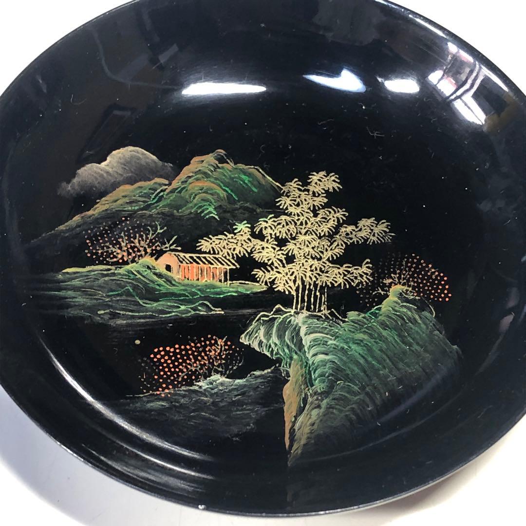 漆器　茶器セット　カップ＆ソーサー　ティーポット