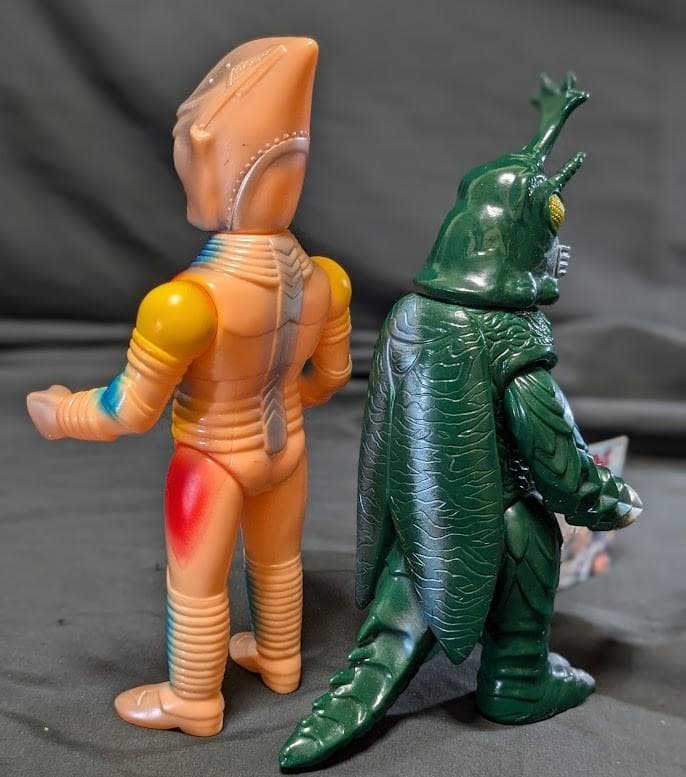 ジェットジャガー＆メガロ（Ｍ１号・ブルマァク復刻）ソフビフィギュア２体セット