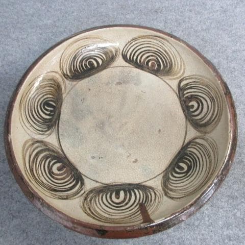 古瀬戸馬の目大皿 [B26972]