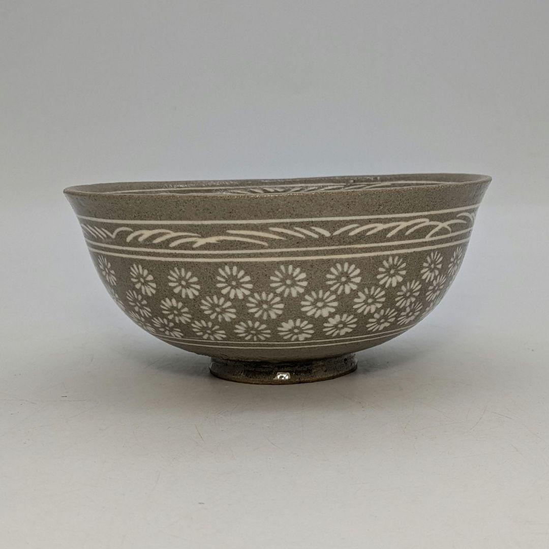 韓国利川夏林窯 李洲榮 三島茶碗 合箱 抹茶碗 抹茶茶碗 茶道具 茶器 高麗青磁