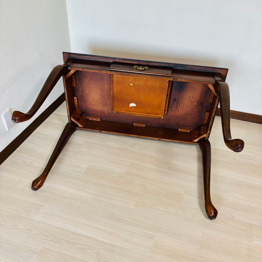 【希少品】　vintage アンティーク調　デスク　猫足　送料込み