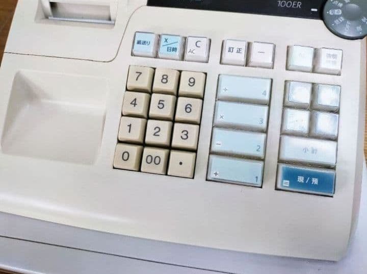 カシオレジスター　100ER　簡単便利特殊　送料込　000121