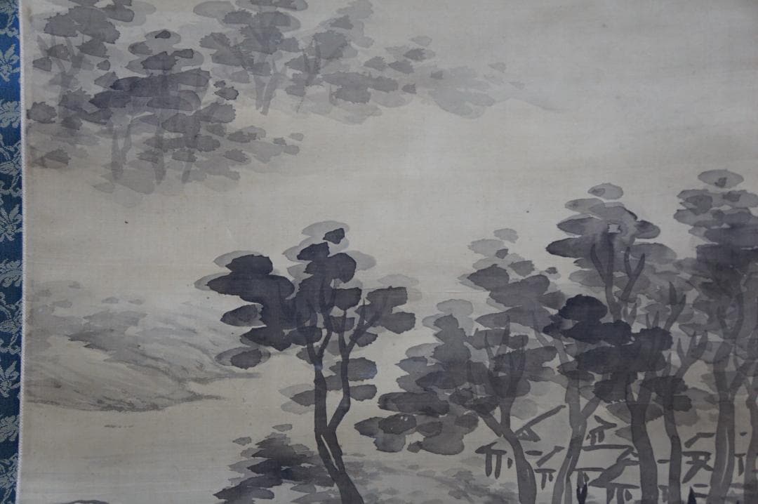 福田半香 山水の図 肉筆 落款 掛け軸 骨董 中国絵画・渡辺崋山師事 静岡の人