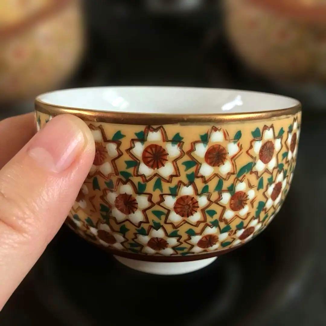 【最終処分価格】九谷焼　湯呑み　蓋付き湯呑み茶碗　蓋付汲出揃　茶器揃　茶器セット