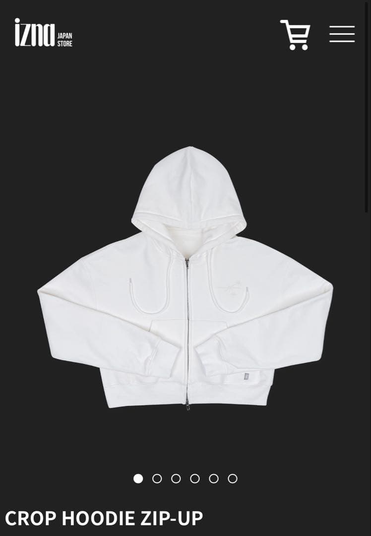 izna ファンコン　パーカー　HOODIE ZIP-UP