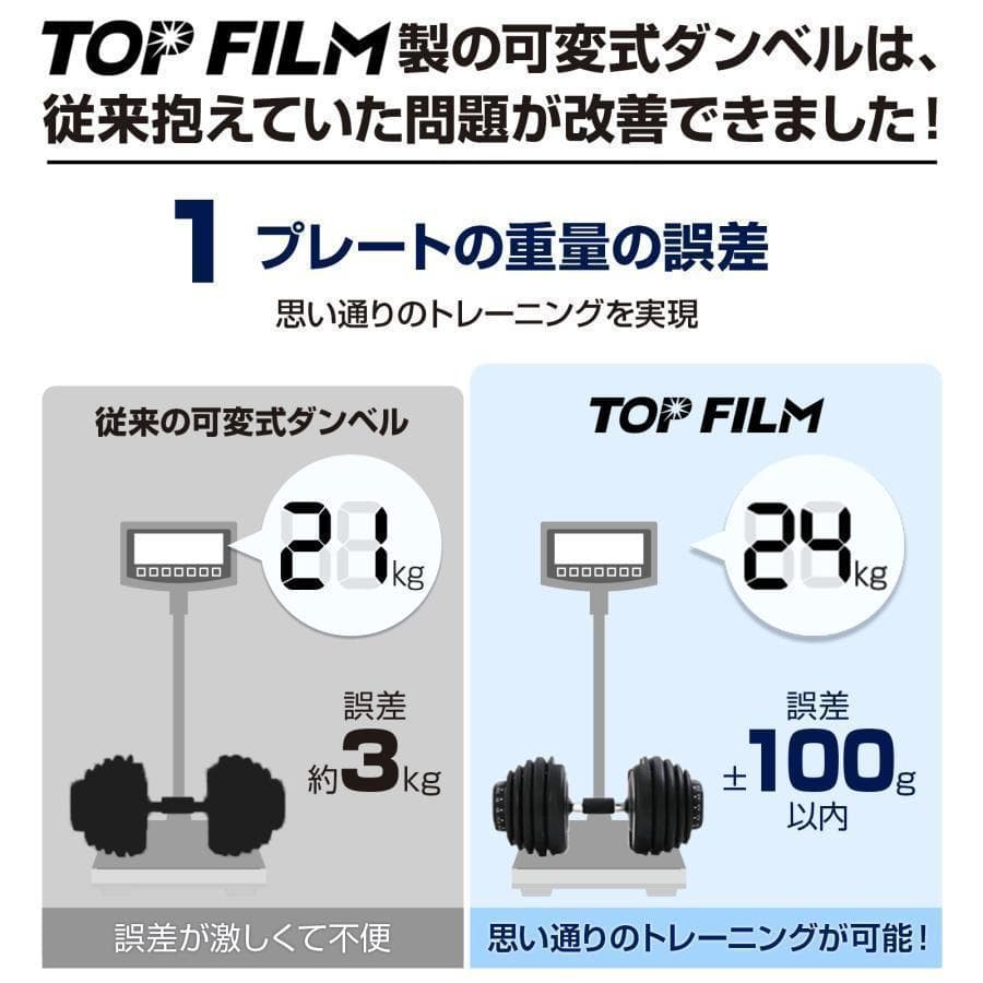 ダンベル 可変式 40kg 1個 アジャスタブルダンベル レッド 2596