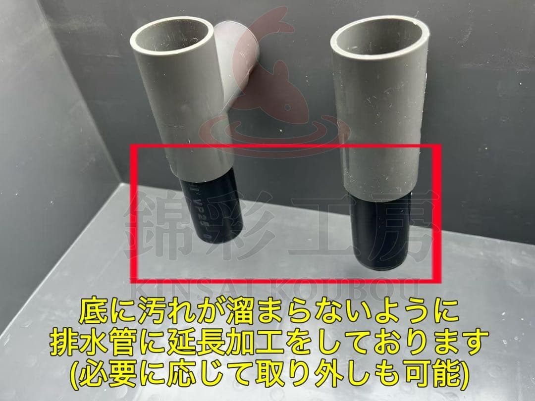 コンパクト小型お任せ高性能濾過材2段付き　池水槽用万能フィルター外部式濾過器装置