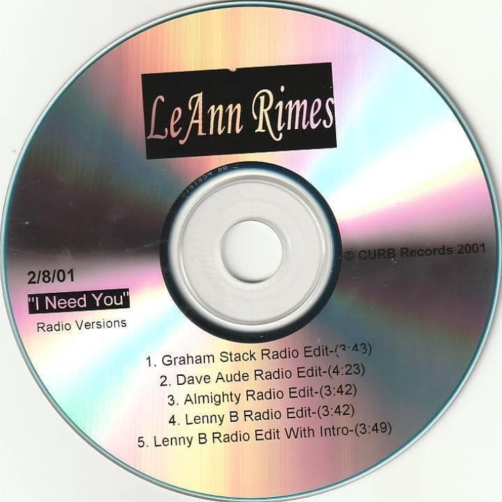 リアン・ライムス　I Need You　リミックス集　US盤 貴重盤 CD