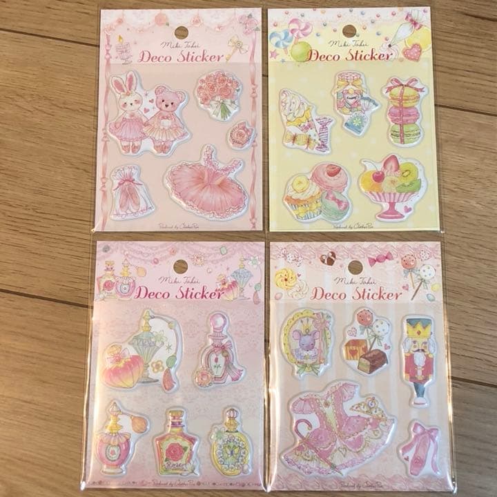 ★新品★たけいみき  デコステッカー  4種セット
