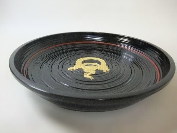 裏千家 今日庵好 玉盆 金蒔絵 柳菴 初瀬川作品 京漆器 天然木 本漆器