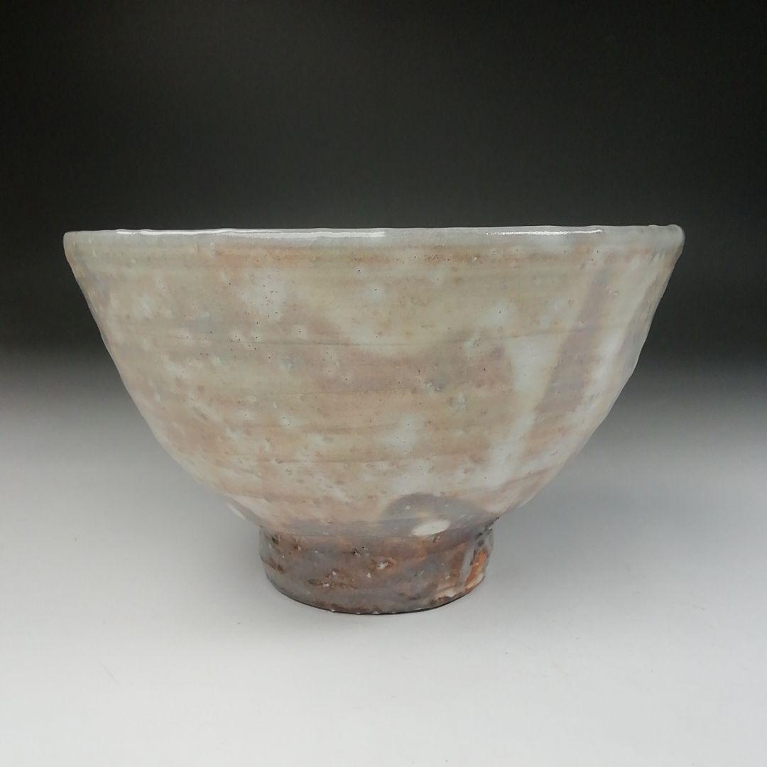 Ｔ４８５　茶碗　『萩茶碗』『岡田裕 造』　共箱　抹茶碗　茶道具