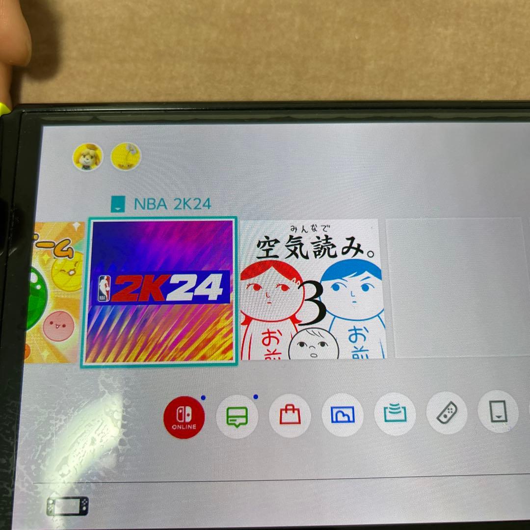 Nintendo Switch 本体 グリーン 充電器付き　付属品全部あり