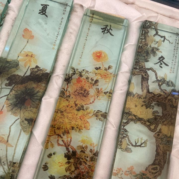 高級✨　高級礼品水晶　春夏秋冬　4本