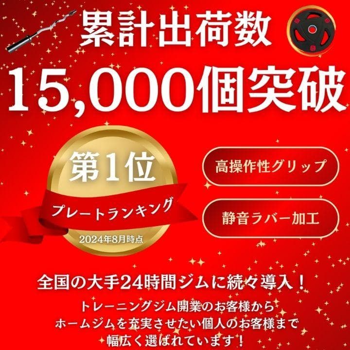 バーベルプレート計80kgセット(25kg×2枚、15kg×2枚)