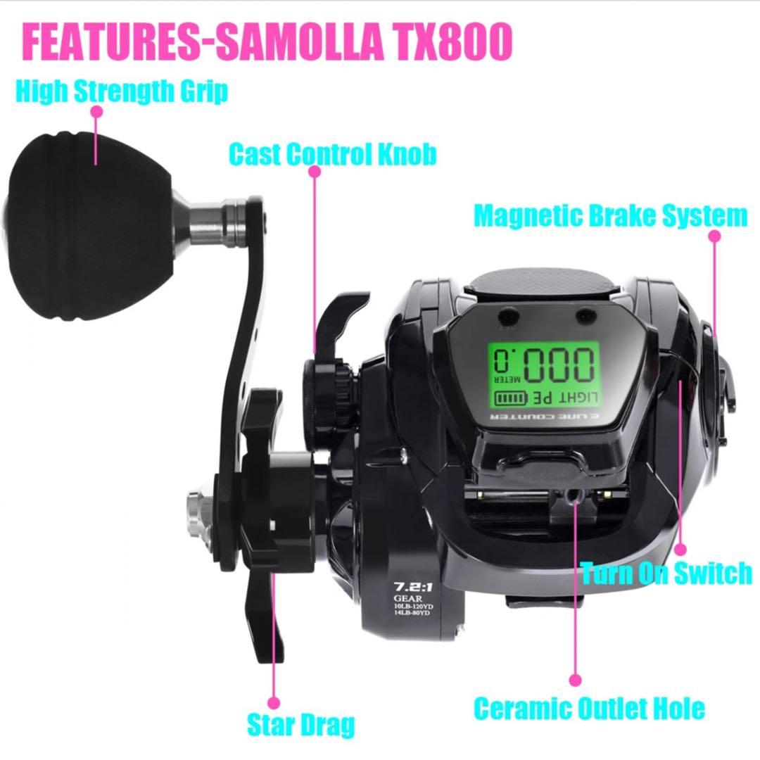 タコ　大物1.75m MAX300g2ピースロッド&カウンター付ベイトリール