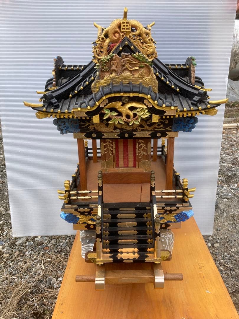 秩父夜祭の山車(中近)手作り模型