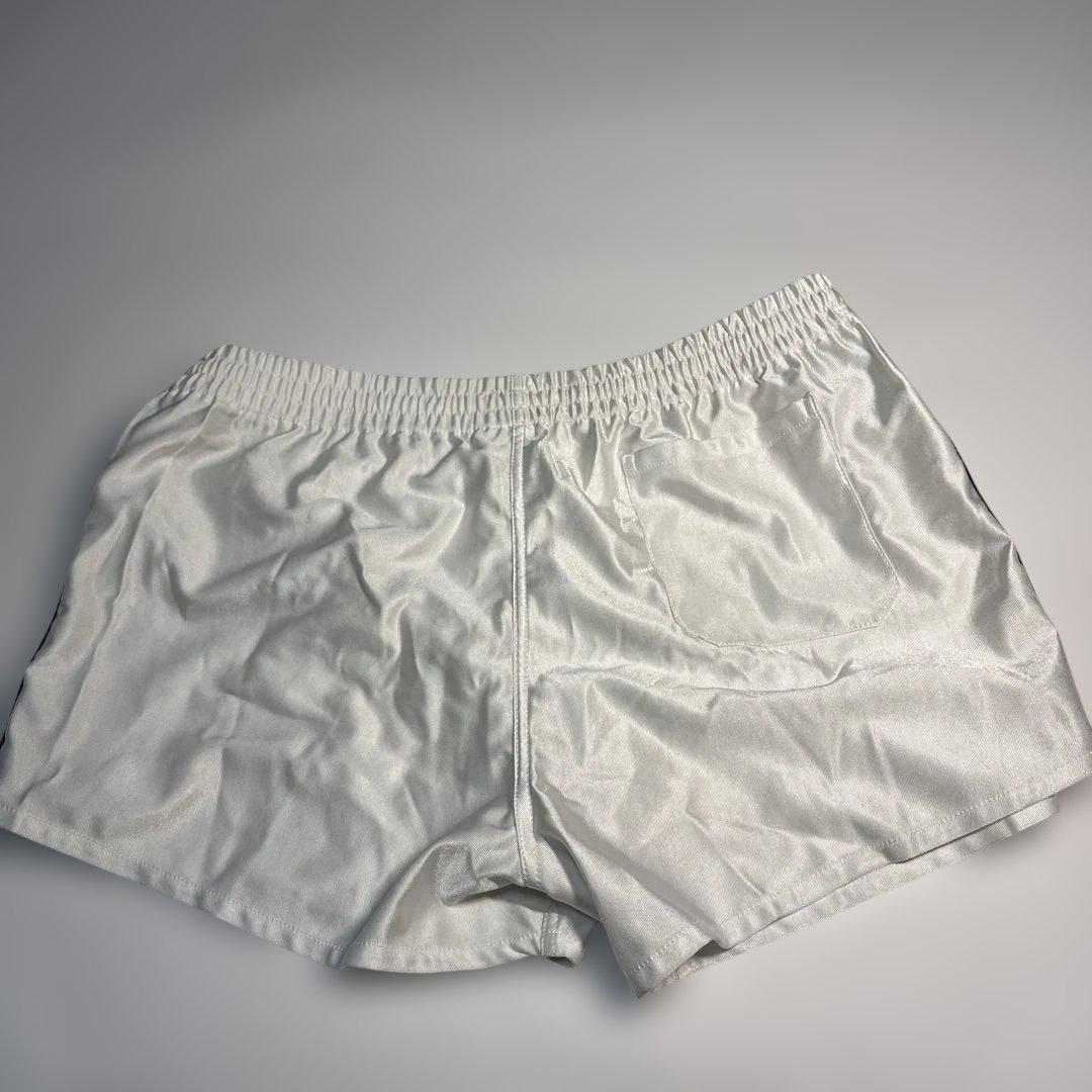 【極美品/希少】デサント製 adidas 光沢ショートパンツ TAD-50B L