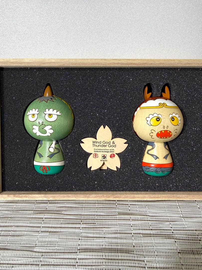 カイカイキキ 村上隆 もののけ京都 限定 卯三郎の孫コラボ 風神雷神 こけし