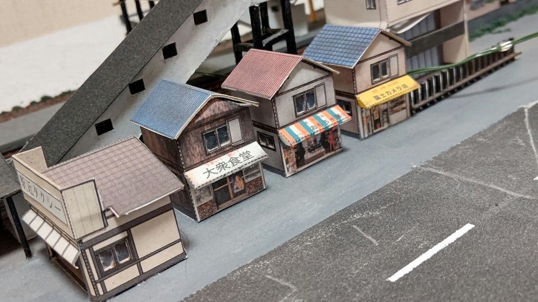 Nゲージ旧室蘭駅風ジオラマ
