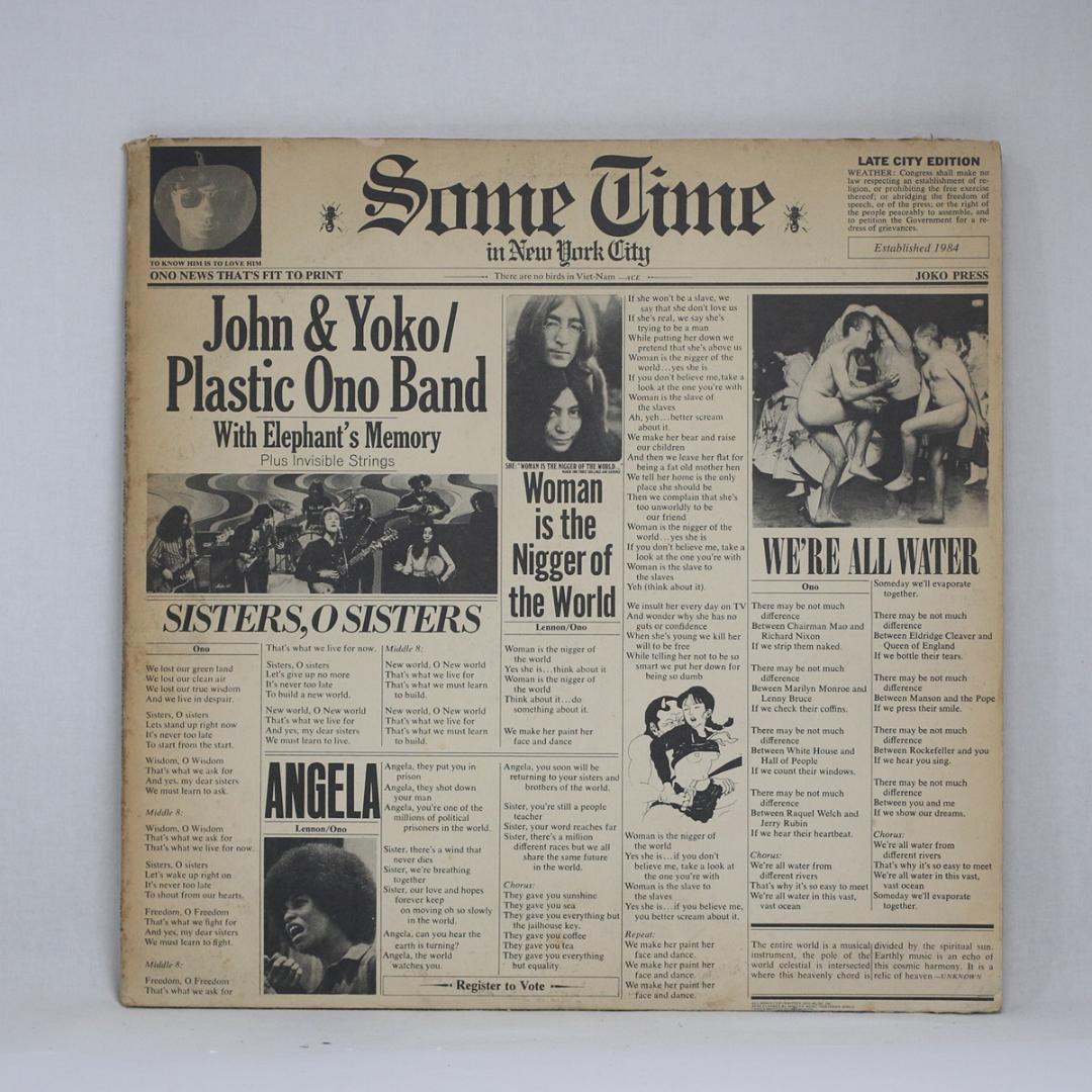 米LP JOHN &YOKO Sometime in New York City