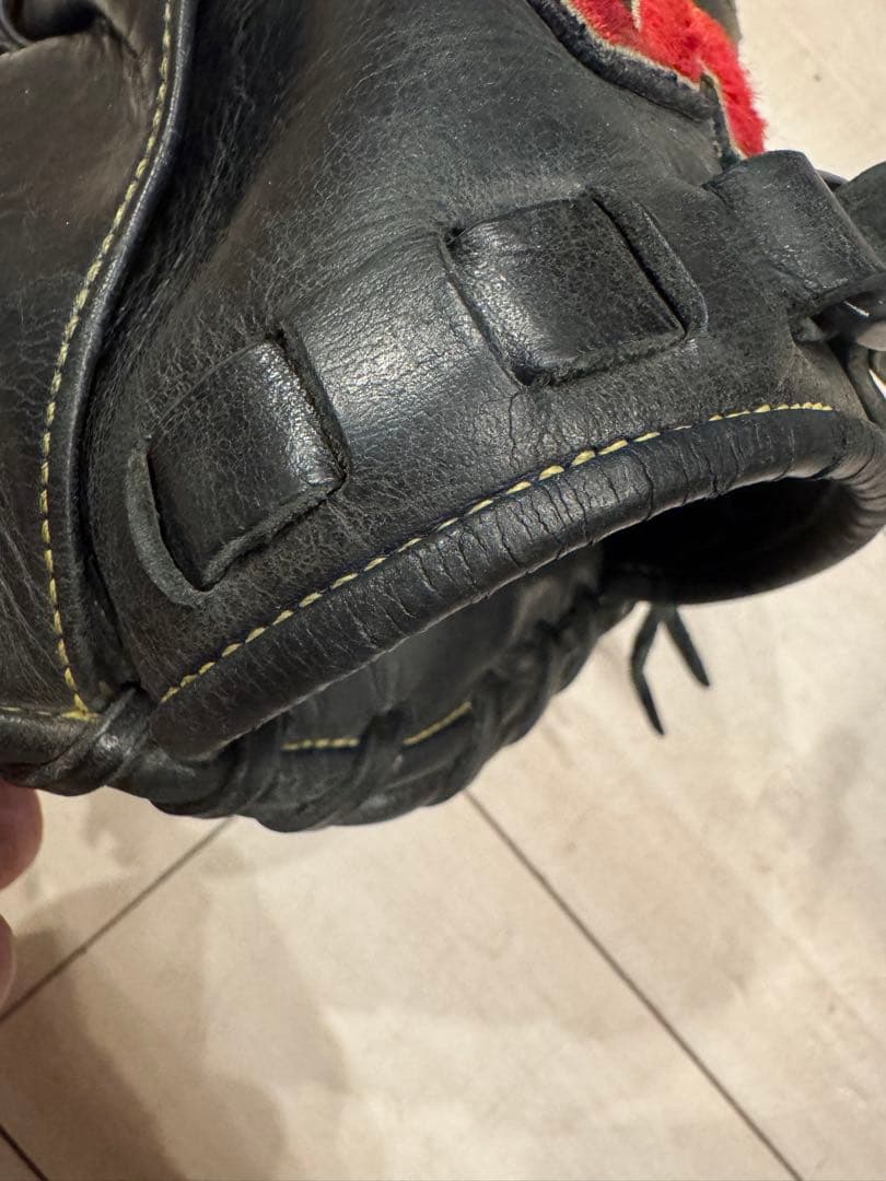 ハタケヤマ 少年軟式用キャッチャーミット TH-JR8BS 手入れ口
