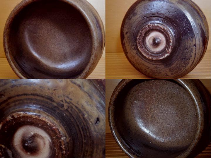 新品★森一洋【師：森陶岳】黒備前茶碗★黄胡麻★寒風