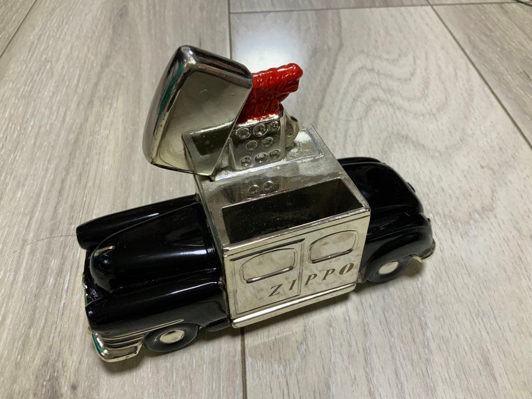 必見 Zippoジッポカー ZIPPO付 未使用品 ビンテージ 美品