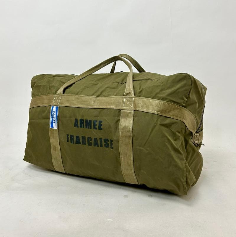 【希少】フランス軍 AERAZUR パラシュートバッグ 65L 金属製ジッパー