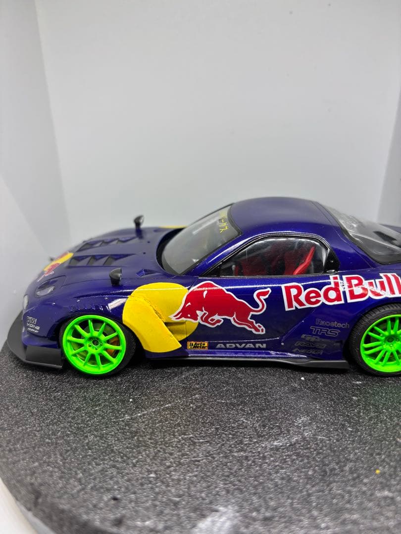 プラモデル完成品　アオシマ RX-7 RE雨宮　FD3S 改　1/24 D1GP