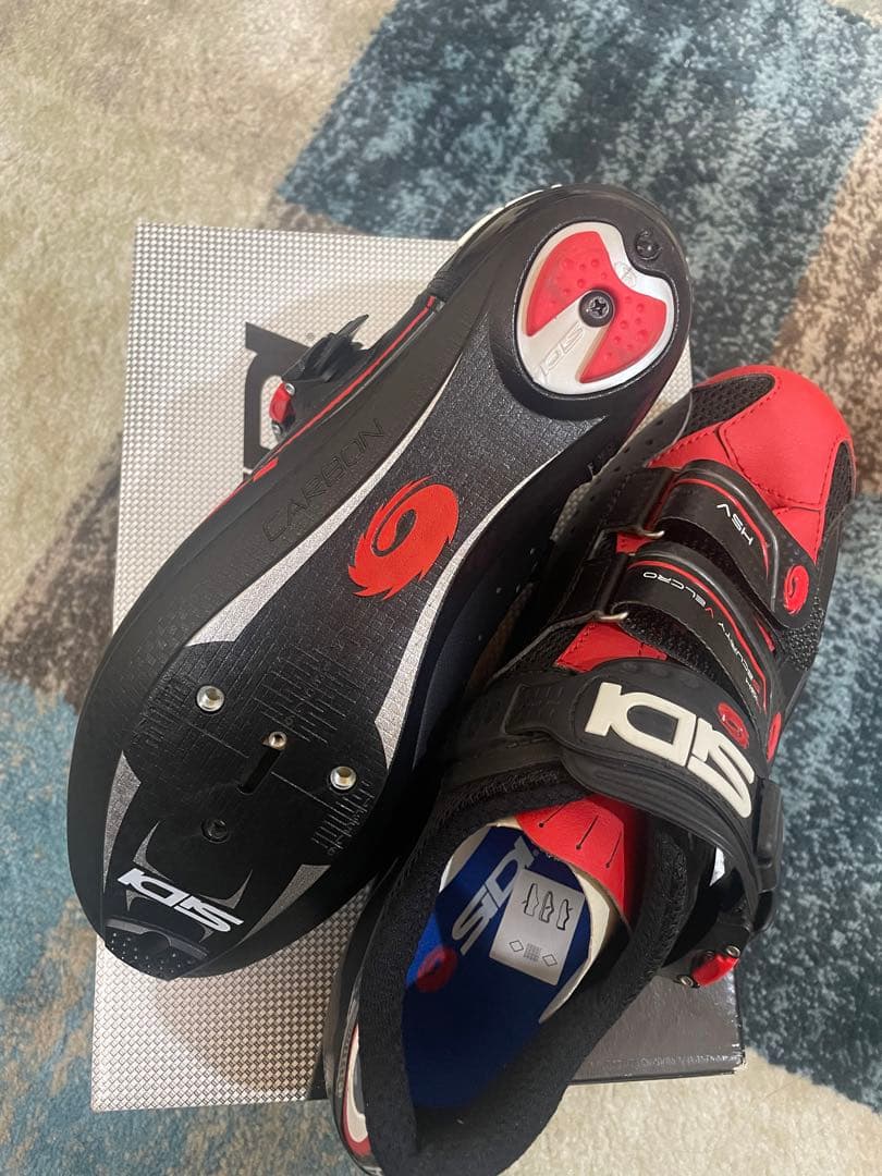 SIDI HBV 自転車シューズ レッド/ブラック　未使用品