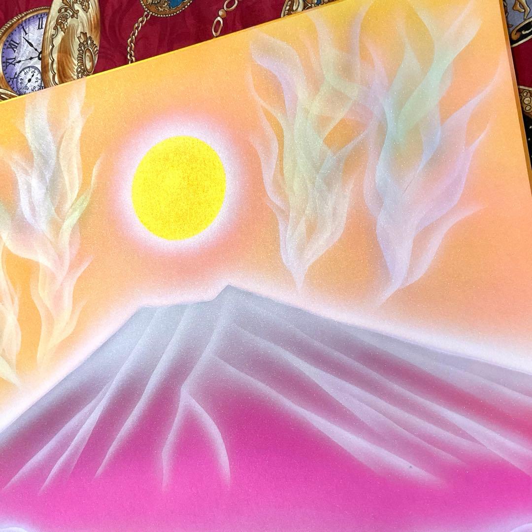 富士山開運絵画☆雲海富士『天界』 特大色紙 次元上昇スピリチュアルアート