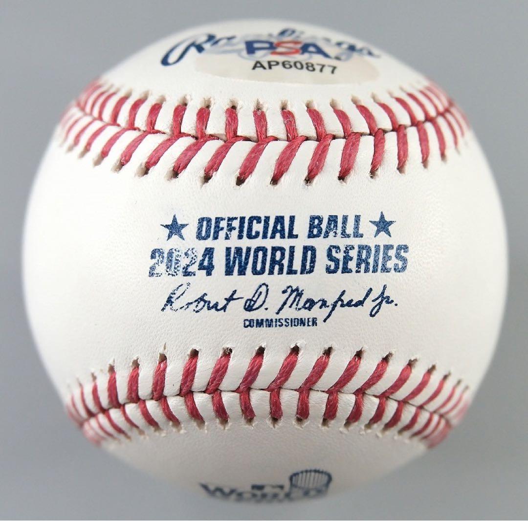 ムーキー・ベッツ 24年ワールドシリーズ球 直筆サインボール（PSA）/大谷翔平