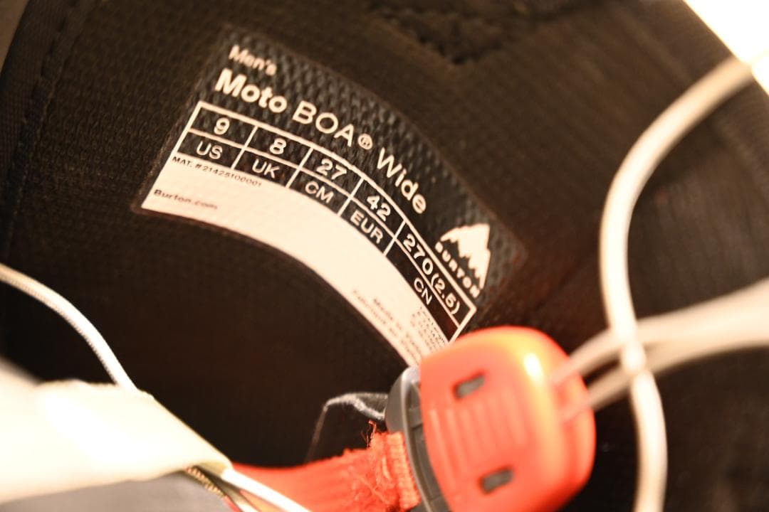 【27.0cm】【一回使用】BURTON MOTO BOA WIDE