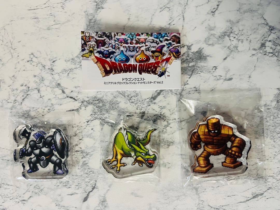 おまけ付き★ドラゴンクエスト Ⅰ＆Ⅱ Ⅲ アクリルブロック セット 1＆2＆3