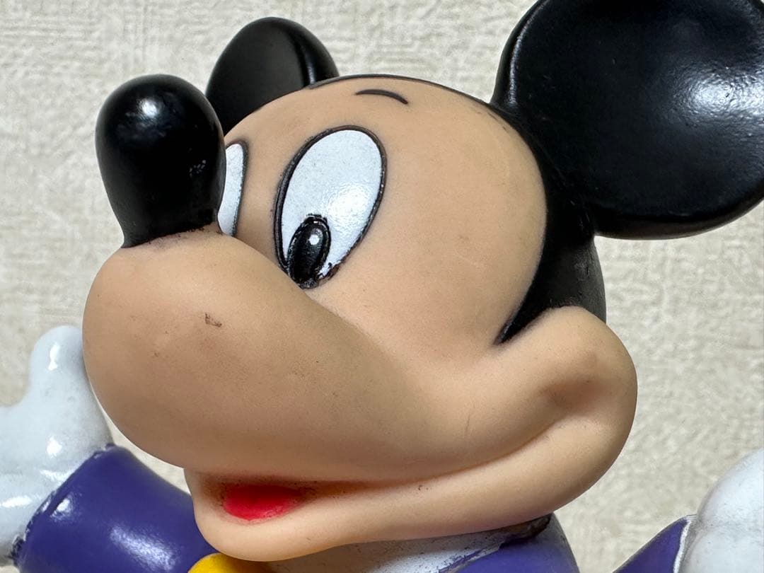 年代物 アンティーク品 ミッキーマウス 貯金箱 ソフビ人形 ソフトビニール人形