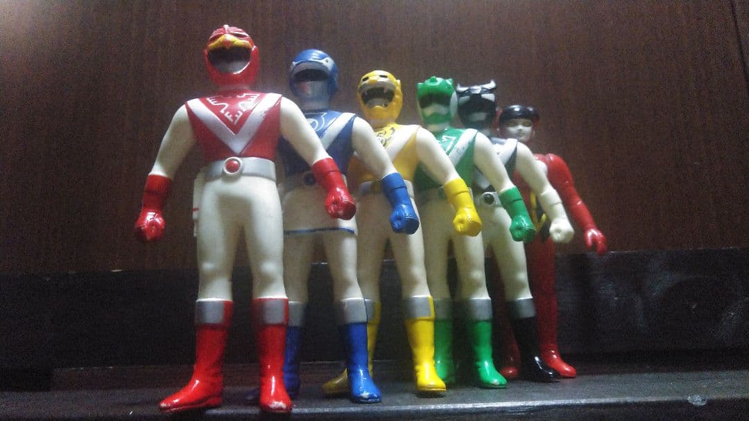 バンダイ★超獣戦隊ライブマン★ソフビフィギュア６体セット