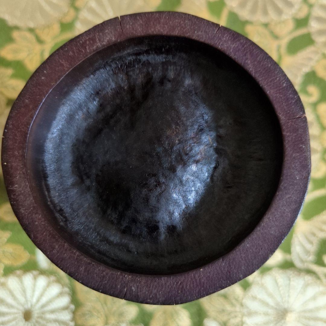 【最終価格】 中国骨董　鯉図　彫刻筆筒　時代品