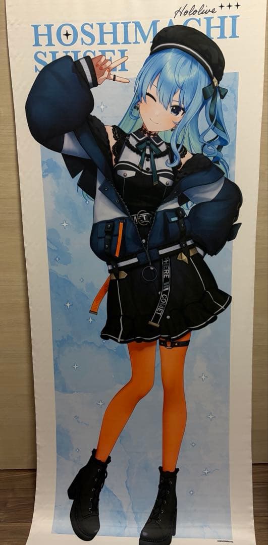 ホロライブ　星街すいせい　SHIBUYA TSUTAYA 特大タペストリー