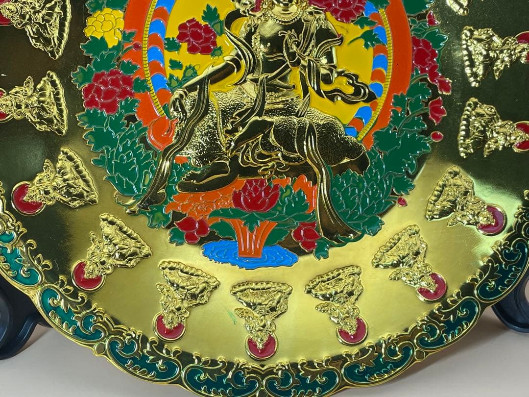 中国古美術品 清代静座観音仏像お皿 仏教古美術品 仏教文化遺産 仏教文化財希少