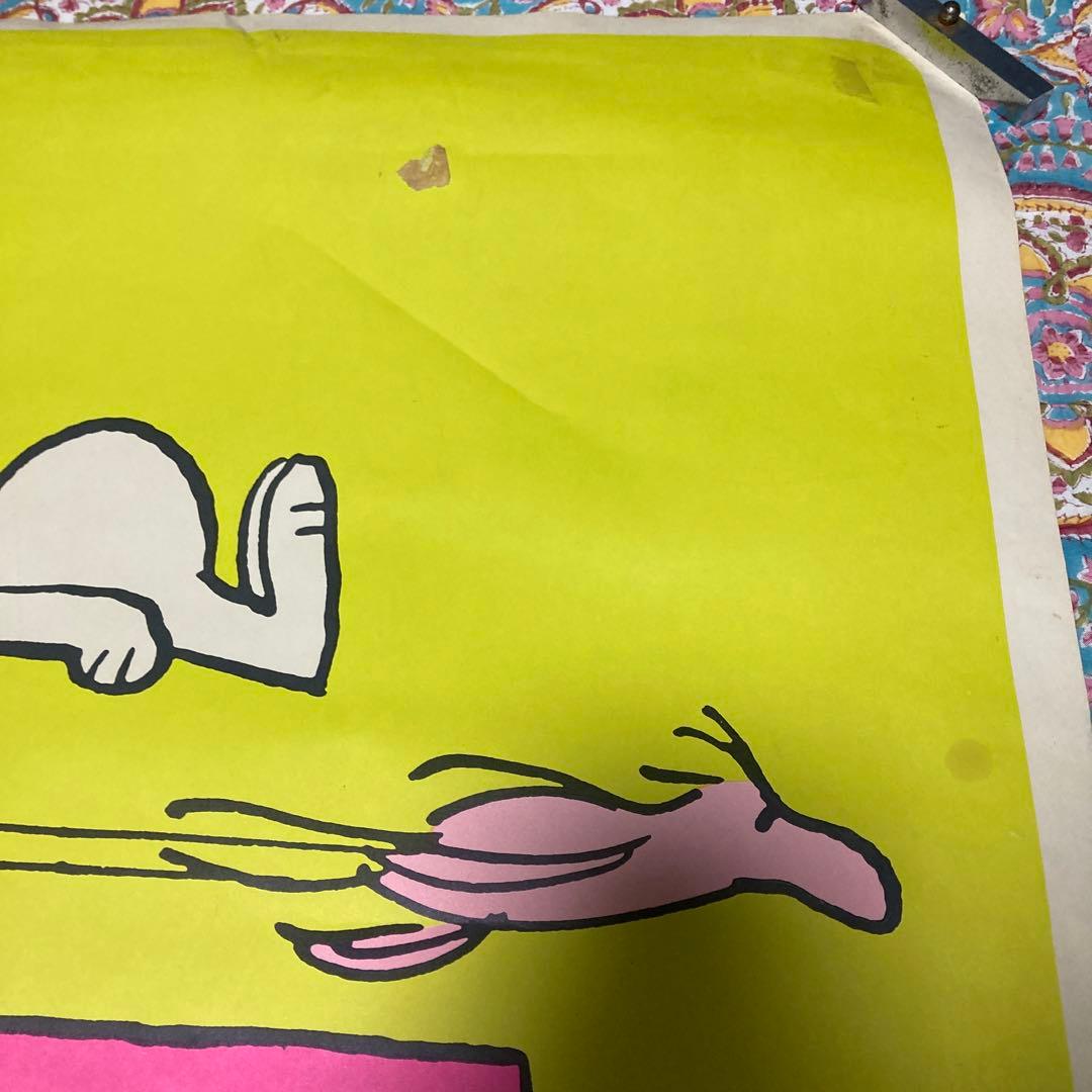 70'sヴィンテージ　ポスター　スヌーピー　STUPID BIRDS ヒッピー