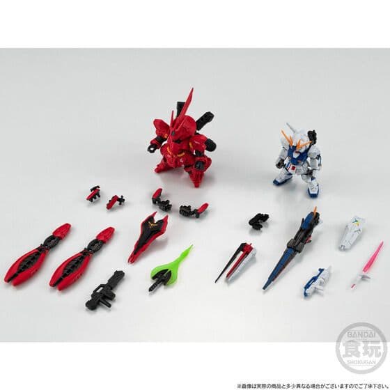 【未開封ガンダムコンバージ限定品】νガンダム(福岡立像) & サザビー セット