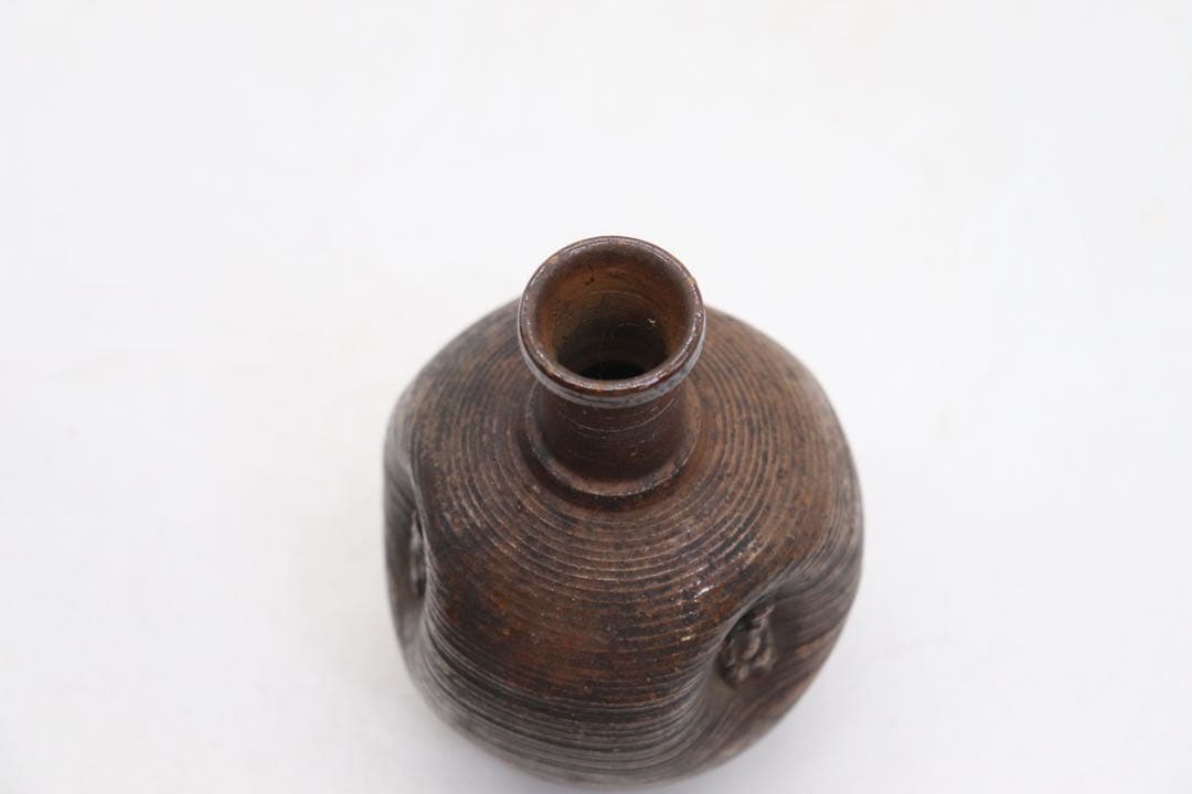 古備前　芋徳利　大黒天　花入　送料込み251020