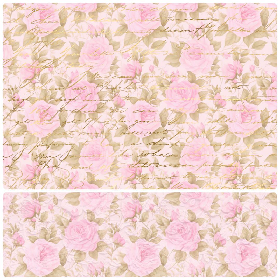 新作②♡romantic quilt 60枚♡A4デザインペーパー&コラージュ