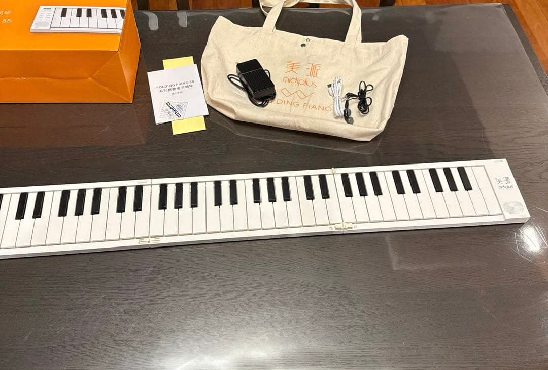 電子ピアノ 88鍵盤 折りたたみ式