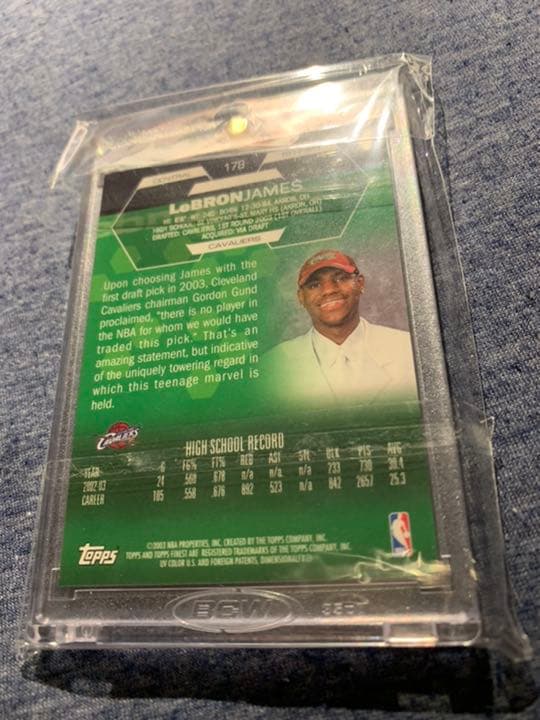 激レア Topps Finest Lebron James RC ルーキー　貴重