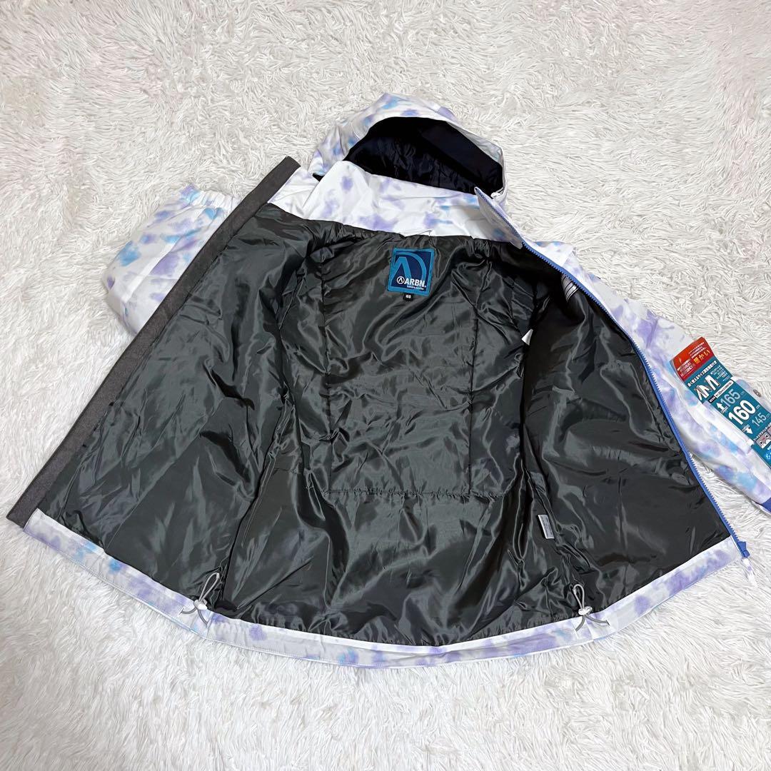 未使用タグ付 ARBN 可愛い 女の子 160 スノーウェア上下 スキー スノボ