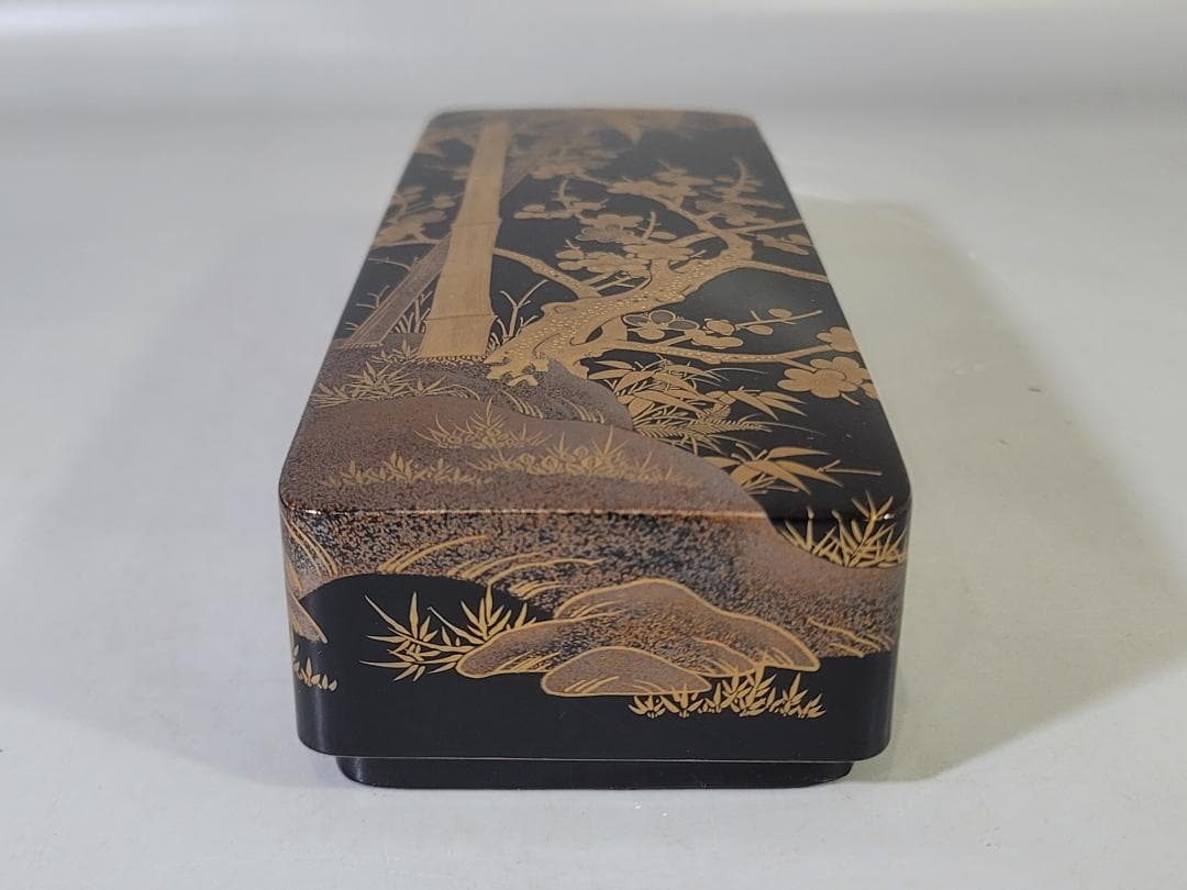 古い 蒔絵 文箱 時代物 美品 DT625