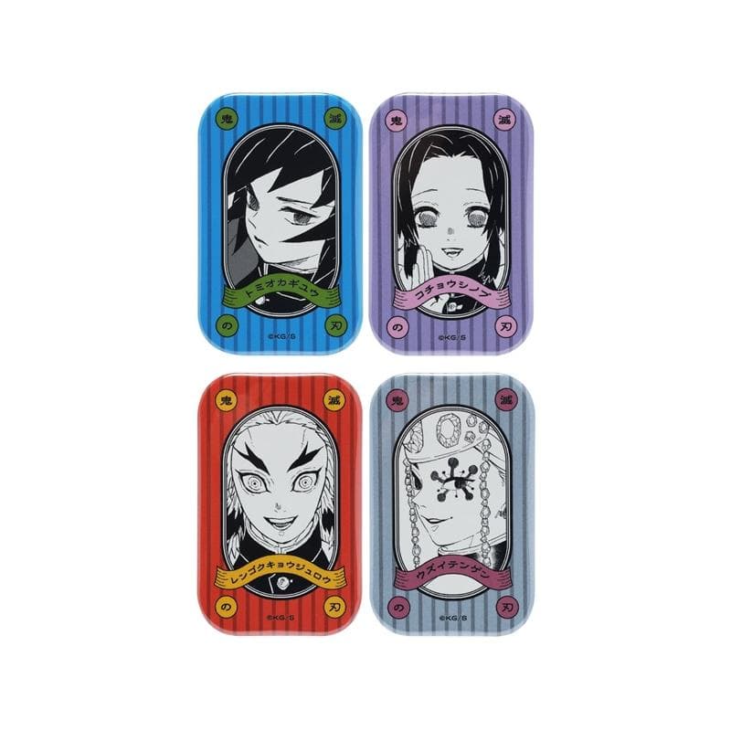 鬼滅の刃スクエア缶バッジコレクション（スタンド付き）第1弾全種セット-15種入り